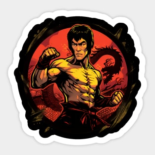 Lee Legend Jeet Kune Do Movie Bruce Be Water Sticker